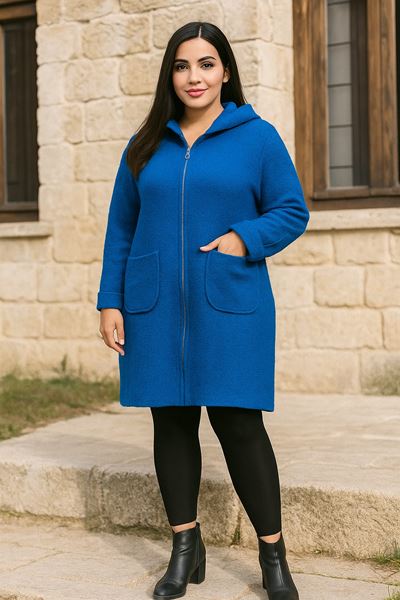 Picture of CURVY GIRL COAT FINE QUALITY WITH HOOD